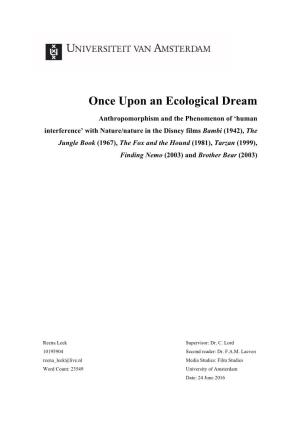 Once Upon an Ecological Dream
