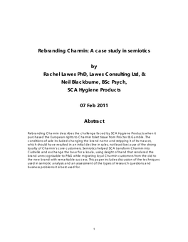 Rebranding Charmin: a Case Study in Semiotics