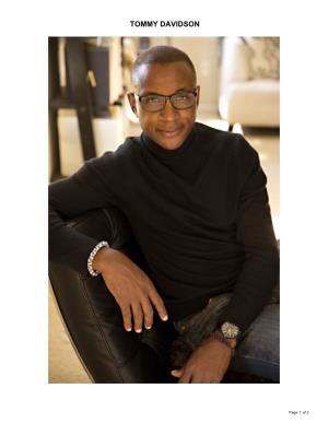 TOMMY DAVIDSON Theatrical Resume
