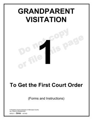 GRANDPARENT VISITATION 1 to Get the First Court Order