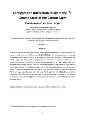 Configuration Interaction Study of the Ground State of the Carbon Atom