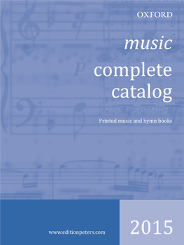 Music Complete Catalog 2015