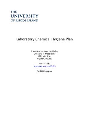 Laboratory Chemical Hygiene Plan