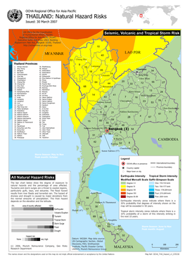 Natural Hazard Risks Issued: 30 March 2007