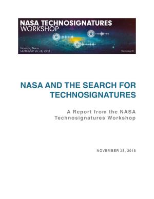 Nasa and the Search for Technosignatures
