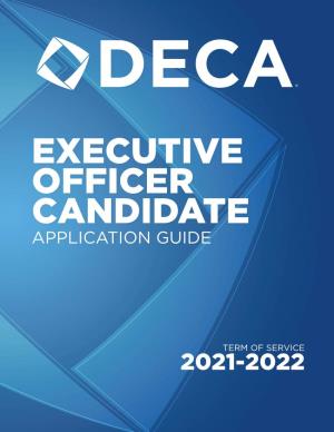 Executive Officer Candidate Application Guide