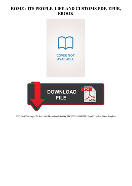 PDF Download Rome