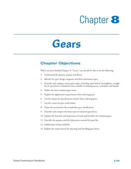 Chapter 8 Gears