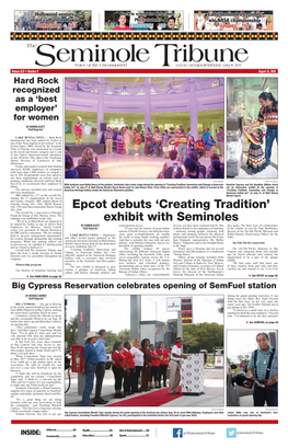 Epcot Debuts 'Creating Tradition' Exhibit with Seminoles
