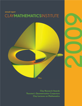 Annual Report of the Clay Mathematics Institute