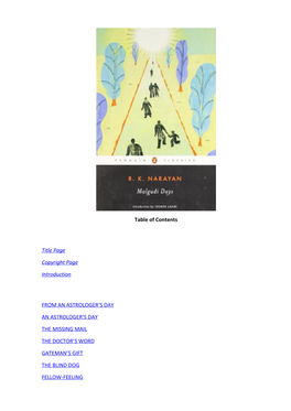 Malgudi-Days-Narayan -R-K .Pdf