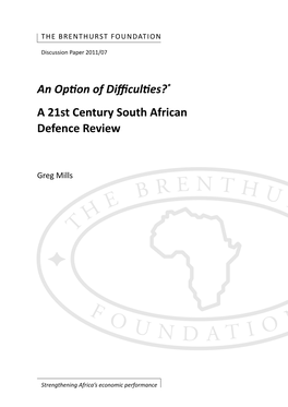 A 21St Century South African Defence Review