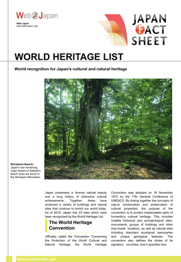 World Heritage List
