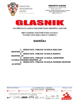 Glasnik HNS-Središte Sjever Br.99