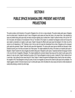 Section Ii Public Space in Bangalore