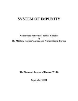 System of Impunity