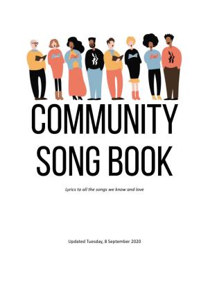 Community Song Book Page 2