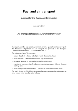 Fuel and Air Transport