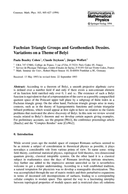 Fuchsian Triangle Groups and Grothendieck Dessins. Variations on a Theme of Belyi