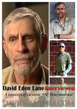 ABC Interview with David Eden Lane