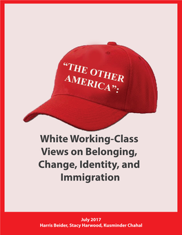 The Other America: White Working Class Views on Belonging, Change, Identity and Immigration