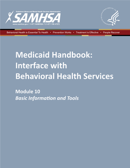 Medicaid Handbook: Interface with Behavioral Health Services