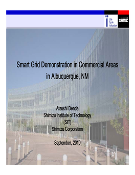 Smart Grid Demonstration in Commercial Areas in Albuquerque, NM