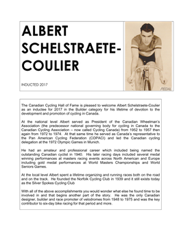 Albert Schelstraete- Coulier