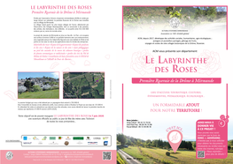 Le Labyrinthe Des Roses Première Roseraie De La Drôme À Mirmande