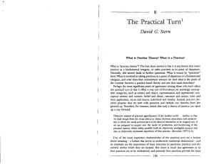 The Practical Turn' David G