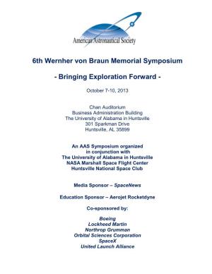 3Rd Wernher Von Braun Memorial Symposium