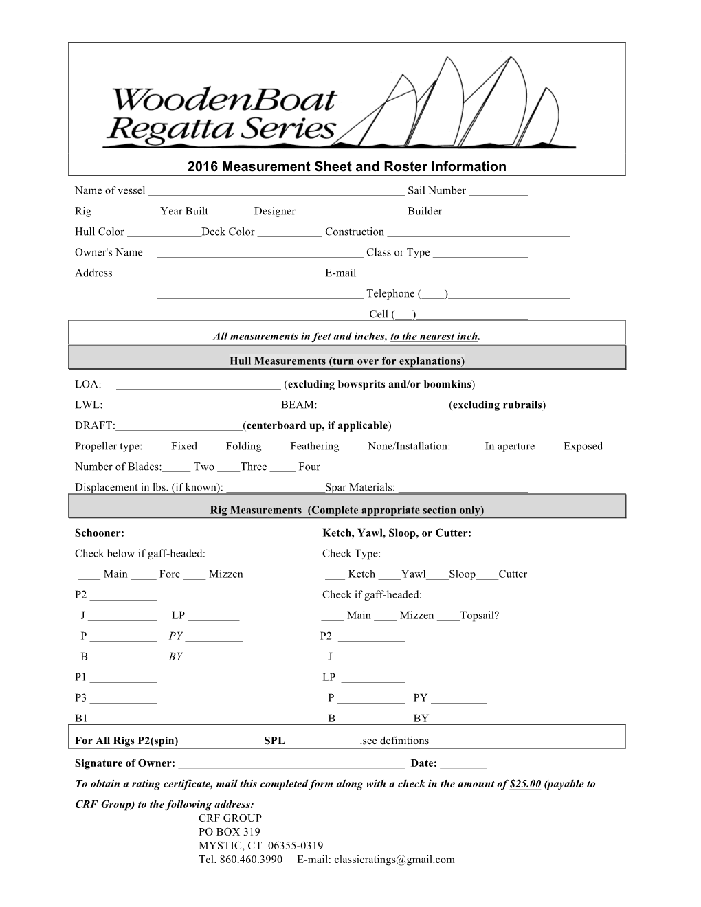 2013 Ratingform with Logo