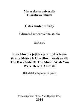 Ústav Hudební Vědy Sdružená Uměnovědná Studia Pink Floyd A
