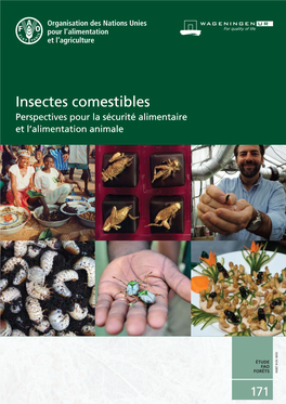 Insectes Comestibles: Perspectives Pour La Sécurité Alimentaire Et L