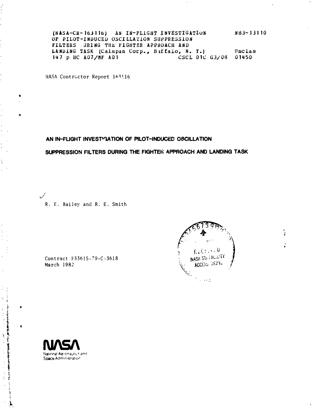 A I -Fligat INVESTIGATIUN N83-13110 of PILOT-INDUCED