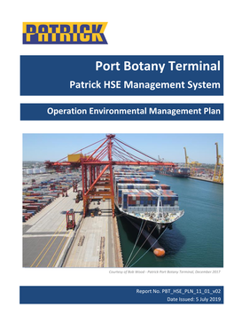 Patrick Port Botany Terminal, December 2017