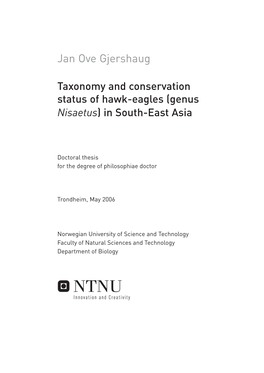 Taxonomy and Conservation Status of Some Booted