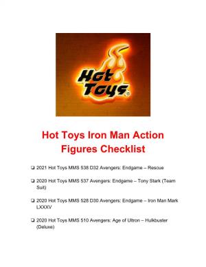 Hot Toys Iron Man Action Figures Checklist