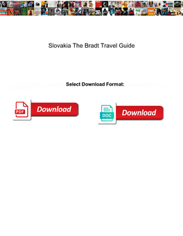 Slovakia the Bradt Travel Guide