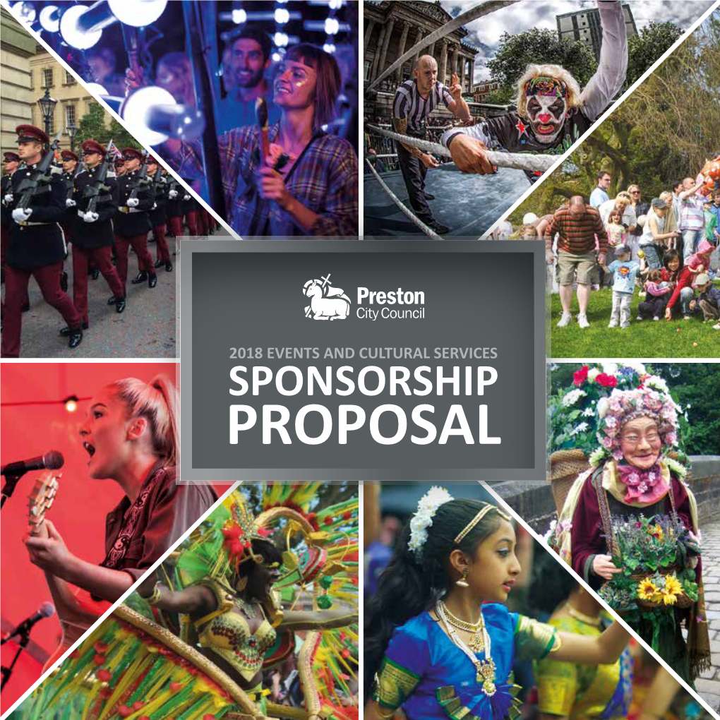 Proposal 2 2018 Events and Cultural Services Sponsorship Proposal