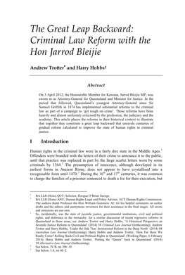 Criminal Law Reform with the Hon Jarrod Bleijie