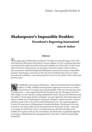 Shakespeare's Impossible Doublet