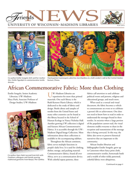 African Commemorative Fabric: More Than Clothing