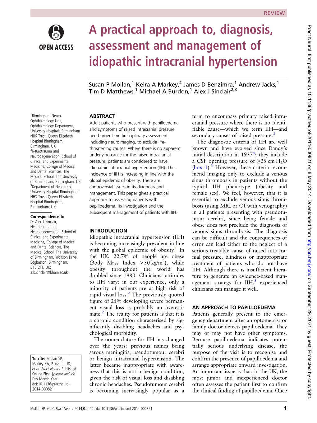 A Practical Approach To, Diagnosis, Assessment and Management Of