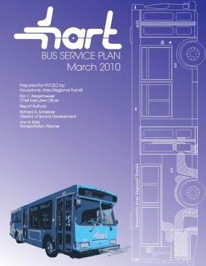 Bus Service Plan