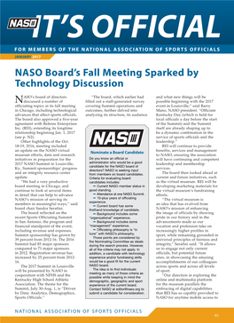 NASO Board's Fall Meeting Sparked by Technology Discussion