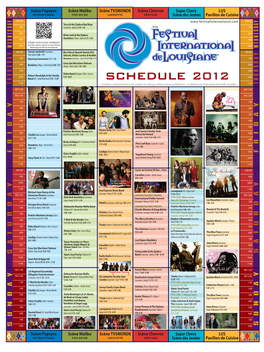 Schedule 2012