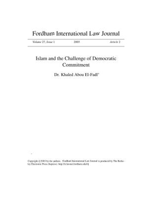 Islam and the Challenge of Democratic Commitment