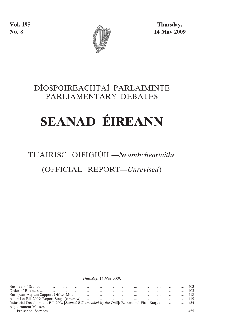 Seanad E´Ireann