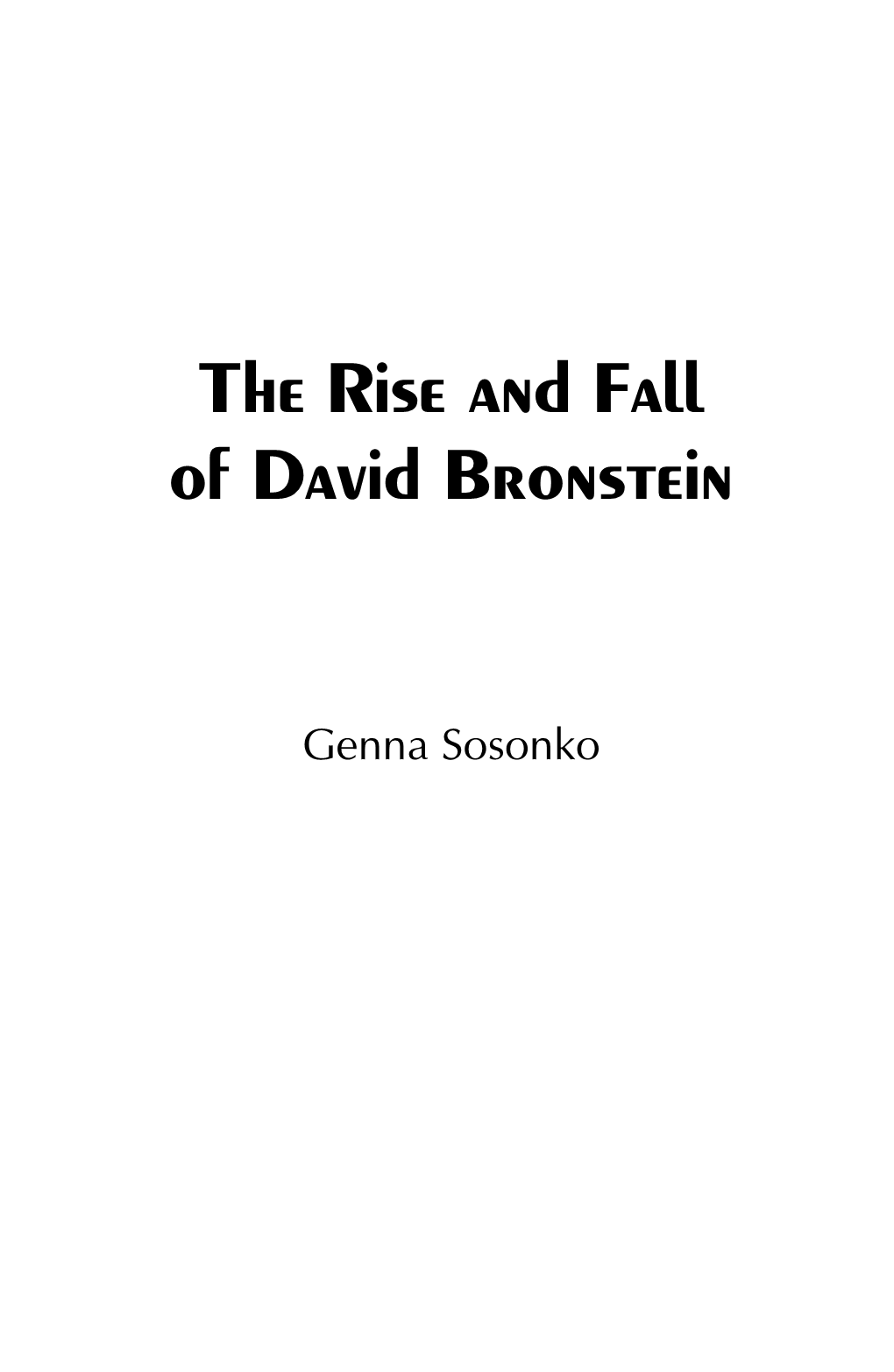 David Bronstein